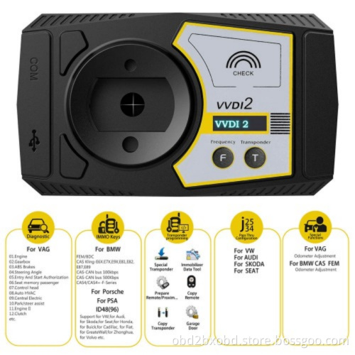 Xhorse VVDI2 Full Kit V7.0.2 with OBD48 + 96bit 48 + MQB + BMW FEM/BDC Ship from US/UK/EU/RU